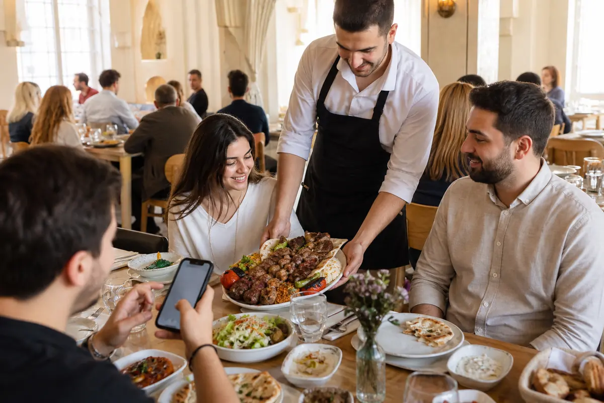 BordoKart avantajıyla dolu yerel restoran